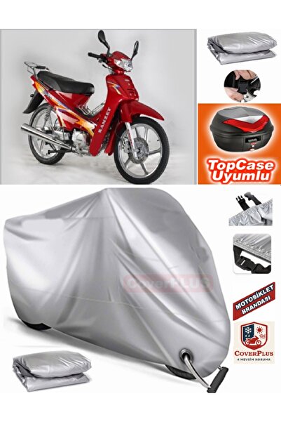 MotoEN Gray Lock Compatible Ramzey Sport Tarpaulin Topcase Rear Bag Compatibl...