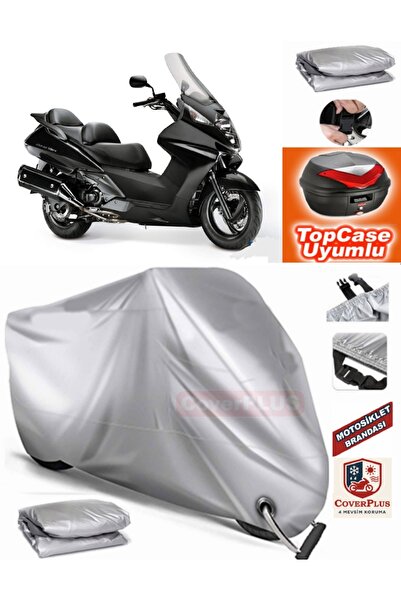 MotoEN Gray Lock Compatible Honda Fjs 600 Silverwing Abs Tarpaulin Topcase Re...