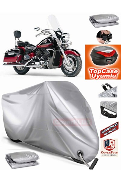 MotoEN Gray Lock Compatible Yamaha Royal Star Xvz 1300 Tarpaulin Topcase Rear...