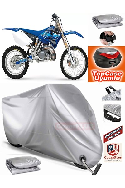 MotoEN Gray Lock Compatible Yamaha Yz 250 Tarpaulin Topcase Rear Bag Compatib...