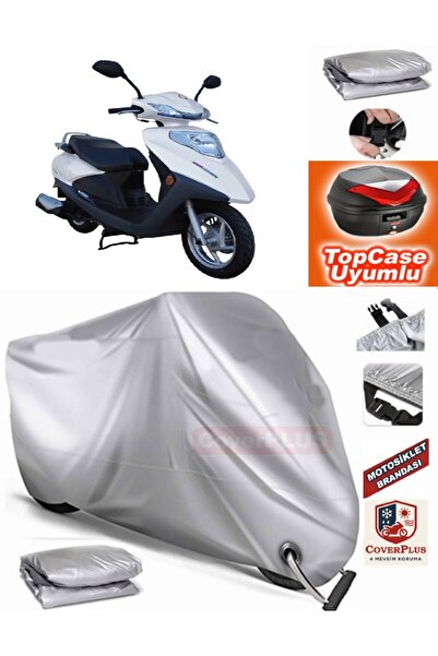 MotoEN قفل رمادي متوافق مع Motolux CEO 110 قماش القنب Topcase الخلفي حقيبة مت...