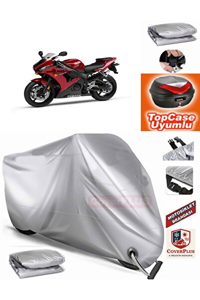MotoEN Gray Lock Compatible Yamaha Yzf R6S Tarpaulin Topcase Rear Bag Compati...