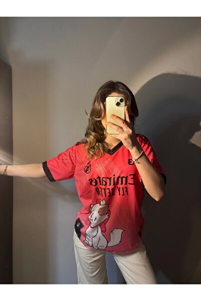 Violon Pembe Marie FC Jersey T-shirt Kısa Kol Forma