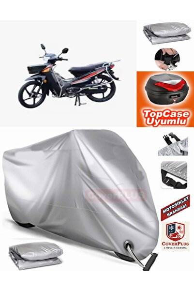 MotoEN Gray Lock Compatible Ramzey Comfort Tarpaulin Topcase Back Bag Compati...