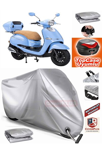 MotoEN قفل رمادي متوافق مع القانون Visal 125 قماش القنب Topcase الخلفي حقيبة ...
