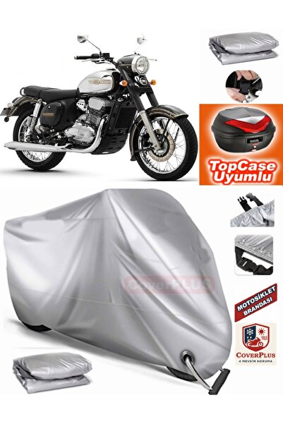 AutoZEL Jawa 300 CL غطاء خلفي متوافق مع القماش المشمع للمحرك (الوصلة، متوافق ...