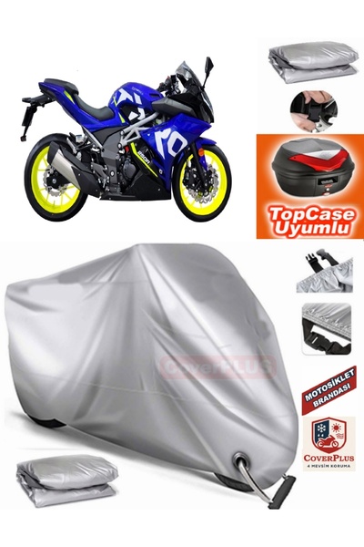 MotoEN Gray Lock Compatible Yuki Taro Gp2 Tarpaulin Topcase Back Bag Compatib...