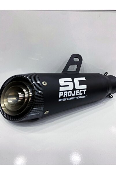 motovibe SC PROJECT Egzoz – Gerçek Karbon Uçlu | Geniş Tüp | 51mm | Vidalı Kolay Sök-Tak Sistemli