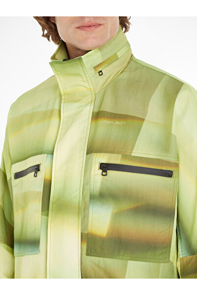 Calvin Klein Calvin Klein Men Dark Juniper Acid Wash Seasonal Windbreaker Jacket