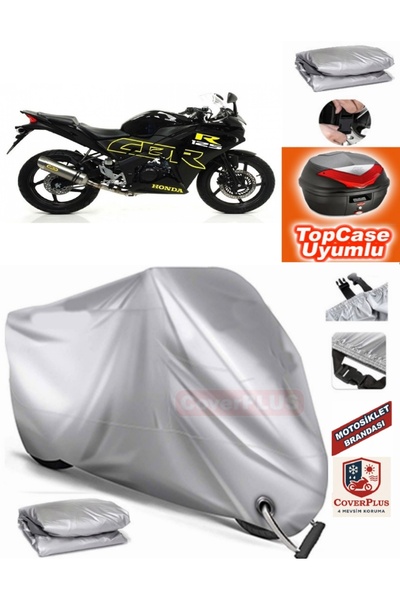 AutoZEL هوندا CBR 125 R حقيبة خلفية متوافقة مع القماش المشمع للمحرك (الوصلة، ...