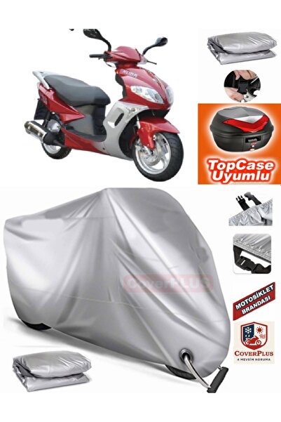 MotoEN Gray Lock Compatible Kuba Apricot 125 Tarpaulin Topcase Backpack Compa...