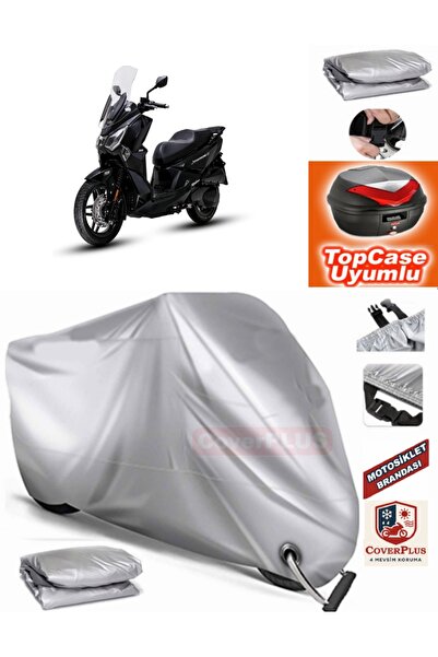 MotoEN Gray Lock Compatible Sym Joyride 300 Tarpaulin Topcase Backpack Compat...