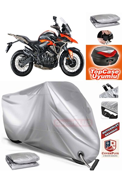 AutoZEL Zontes 350 T2 غطاء خلفي متوافق مع القماش المشمع للمحرك (الوصلة، متواف...