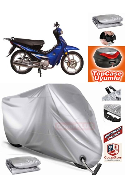 AutoZEL Bisan Motocup 100 حقيبة خلفية متوافقة مع القماش المشمع للمحرك (الوصلة...