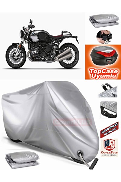 MotoEN Gray Lock Compatible Bmw R 100 R Tarpaulin Topcase Rear Bag Compatible...