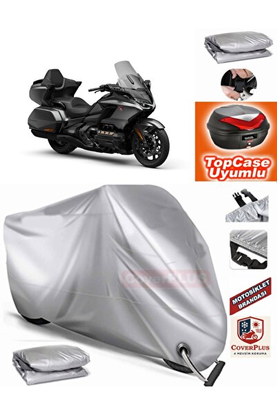 MotoEN قفل رمادي متوافق مع Honda Goldwing GL 1800 قماش القنب Topcase الخلفي م...