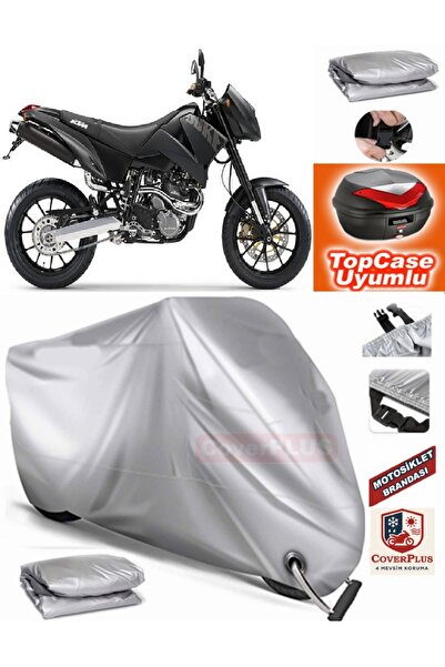 MotoEN Gray Lock Compatible Ktm 640 Duke Ii Tarpaulin Topcase Rear Bag Compat...