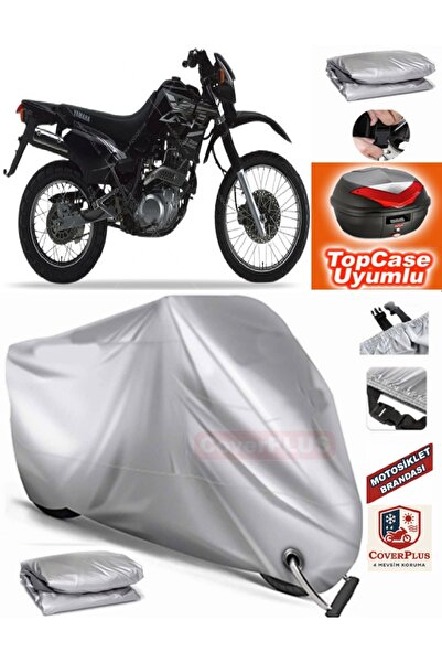 MotoEN Gray Lock Compatible Yamaha Xt 600 Tarpaulin Topcase Rear Bag Compatib...