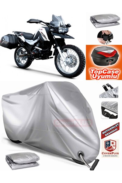 MotoEN Gray Lock Compatible Rks Winner 200 Tarpaulin Topcase Back Bag Compati...