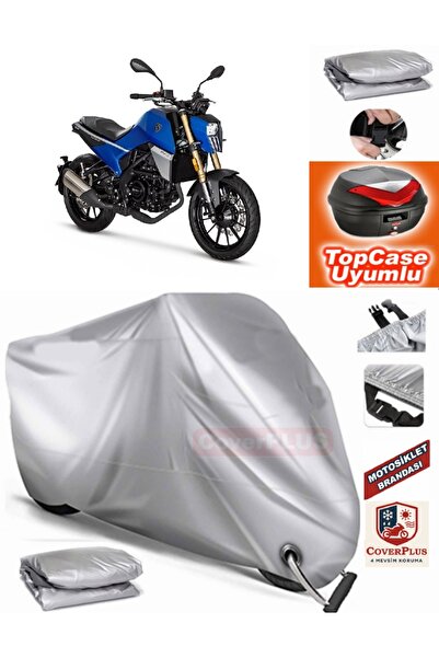 MotoEN Gray Lock Compatible Peugeot Pm-01 125 Tarpaulin Topcase Rear Bag Comp...