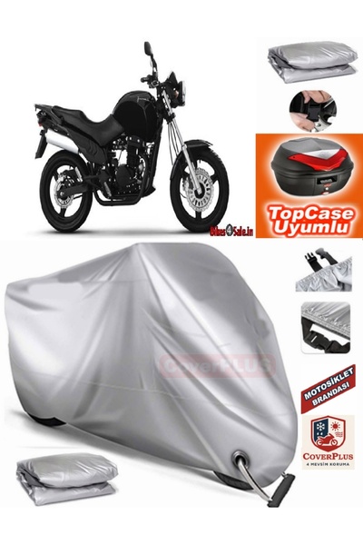 MotoEN Gray Lock Compatible Regal Raptor Dd Spt 350 Tarpaulin Topcase Rear Ba...