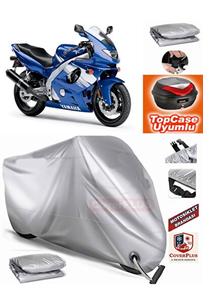 MotoEN Gray Lock Compatible Yamaha Yzf 600 R Thundercat Tarpaulin Topcase Rea...