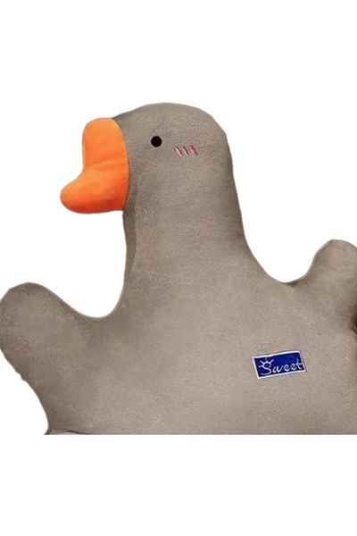ABYZ Plush Goose-shaped Pillow Toy, Soft And Comfortable, Size 50x50cm, Color Grey ™
