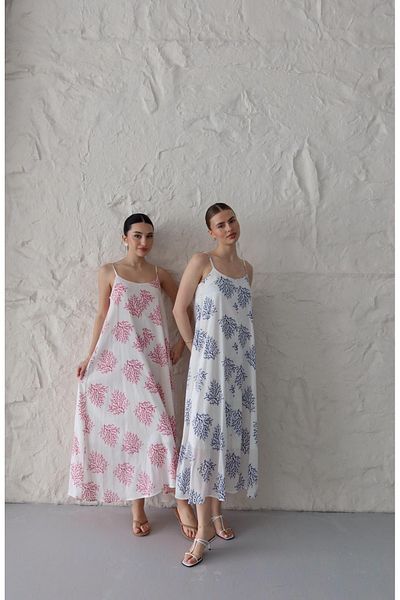 Ekim Store Rochie lungă florală cu bretele