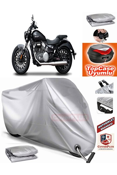 MotoEN Gray Lock Compatible Yuki Benda Rock 250 Tarpaulin Topcase Rear Bag Co...
