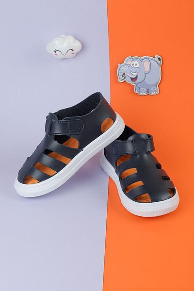 Moda Lime Fete Băieți Talpă cu masaj cu velcro Ortopedic complet Durabil Închis în față Bebeluși Copii Sandale sport