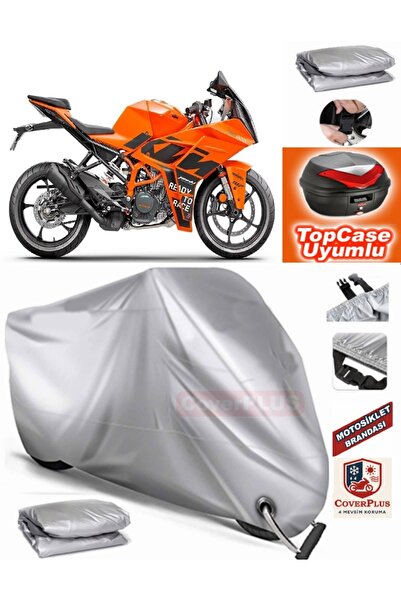 MotoEN Gray Lock Compatible Ktm 125 Rc Tarpaulin Topcase Rear Bag Compatible ...