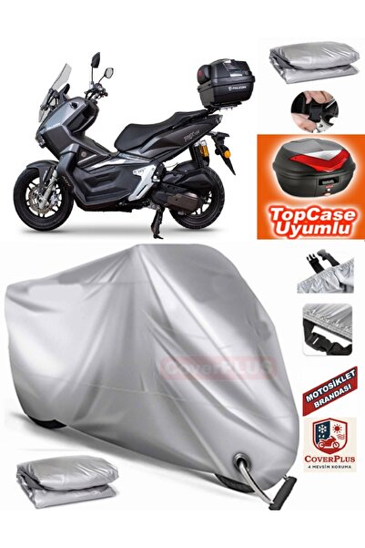 MotoEN قفل رمادي متوافق مع Falcon T-Rex 188 من القماش المشمع Topcase الخلفي ا...