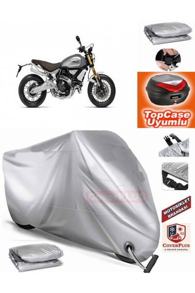 AutoZEL Ducati Scrambler 1100 Special Rear Bag متوافق مع القماش المشمع للمحرك...