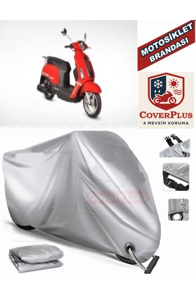 MotoEN قماش القنب المتوافق مع القفل الرمادي Asya Scooturk-100 خيمة غطاء القما...