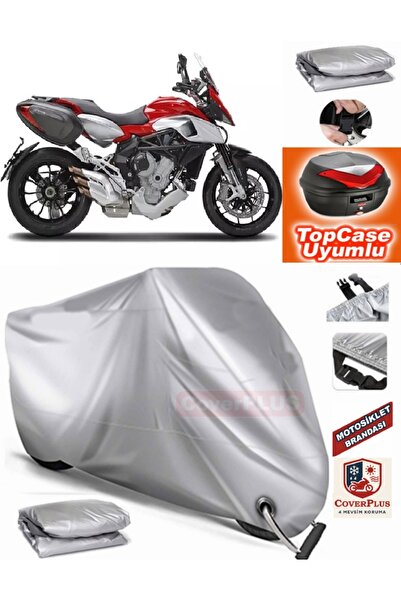AutoZEL غطاء محرك متوافق مع حقيبة MV Agusta Brutale 800 Rosso الخلفية (الوصلة...