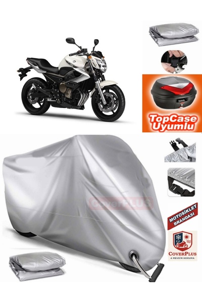 AutoZEL Yamaha XJ 600 Diversion Rear Bag متوافق مع القماش المشمع للمحرك (الوص...