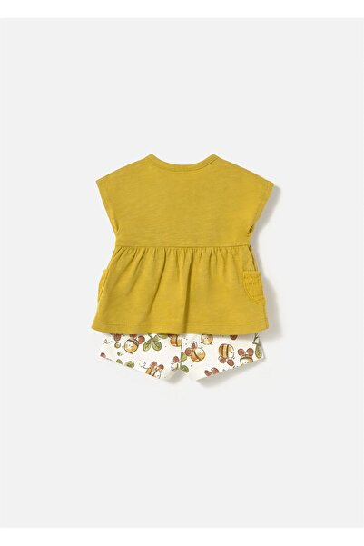 MAYORAL Baby Girl 4 T-Shirt Shorts Suit Green 1664