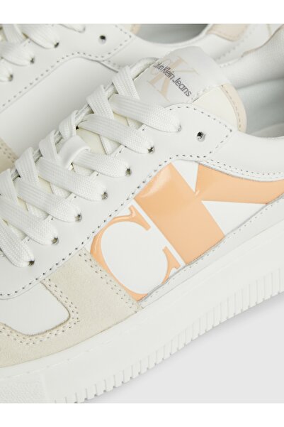 Calvin Klein Calvin Klein Women White Lace Up Low Top Sneakers