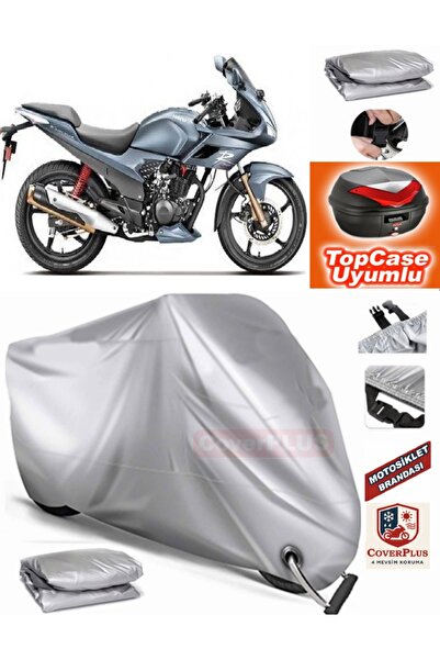 MotoEN Gray Lock Compatible Hero Karizma Tarpaulin Topcase Rear Bag Compatibl...