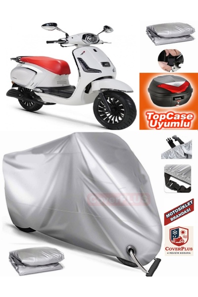 AutoZEL Rks Dark Blue 125 غطاء محرك متوافق مع غطاء المحرك الخلفي (الوصلة، متو...