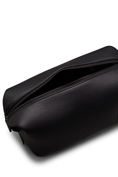 Calvin Klein Men Black Minimal Focus Washbag