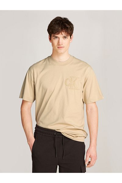 Calvin Klein Calvin Klein Men Black Chenille Short Sleeve T-Shirt