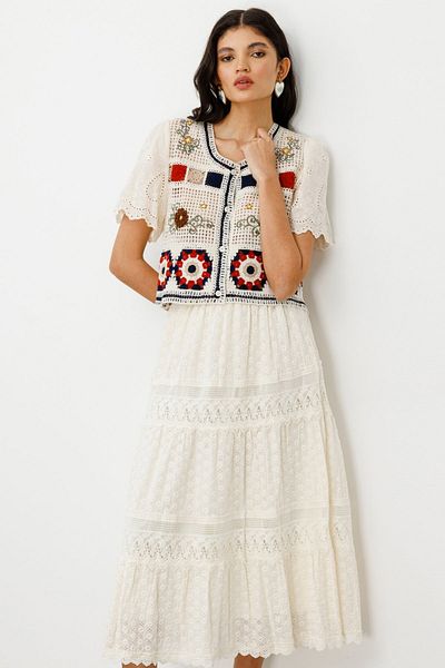 ON Knitted Crop Cardigan