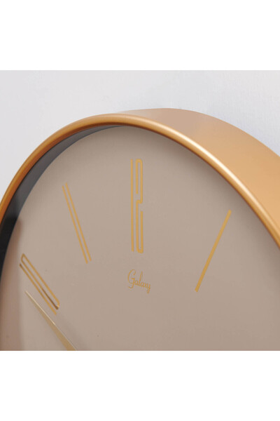 EMORES Exclusive Duvar Saati - Kahverengi