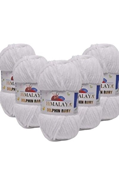 Himalaya Νήμα Πλεξίματος Dolphin Baby 80301 5 Τεμάχια