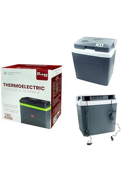 agccar Spider Thermo Electric Cooler & Warmer 16 L Car Refrigerator 16L - BS-1016