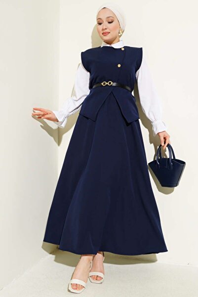 STİLZERAFET Двокомпонентний комплект з спідницею та перехресними ґудзиками