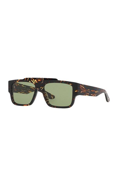 Gucci Unisex Multicolor-Green Organic (Uv) Glass Bone Closed Frame Design Sunglasses Gg1460S 002 56-