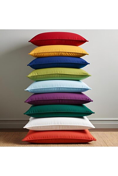 vippazar 10 ADET YASTIK KILIFI %100 PAMUKLU 5 ÇEŞİT RENK