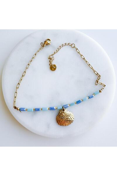 Venus Design Steel beads seashell anklet